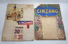 ANTIQUE VERY RARE ARGENTINA CALENDAR SIGN USED CINZANO VERMOUTH ADVERTISING LOT picture