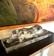Large Rare Baccarat Crystal Heritage Panther Limited Edition Exc. Cond picture