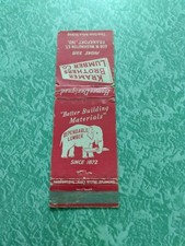 Vintage Matchbook Cover Z35 Collectible Ephemera Frankfort Indiana kramer picture