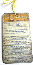 ANTQ~COLLECTIBE~KING MIDAS FLOUR~EARLY 20TH CENTURY RECIPE CARE ON TIN~ #1- #12 picture