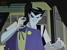 Batman Animated Series Original Cel The Joker Worlds Finest w Drawing picture