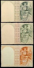 RARE MUCHA PROOF SET ESSAI DU BANQUET EXPOSITION UNIVERSELLE PARIS 1900 picture
