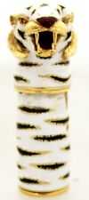 Gucci Vintage  White- Black & Red Enamel Tiger 18K Yellow Gold Perfume Dispenser picture