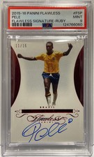 2015/16 Panini Flawless Ruby Ruby Pele Autograph PSA 9 picture