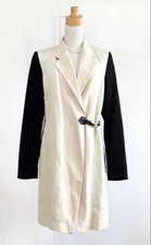Etro Women Jacket Trench Coat White Black Elegant Limited Edition VHTF Designer picture