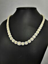Diamond Designer Necklace 33.59 Ct 14k White Gold Fancy Yellow VS1-VS2 Round picture
