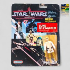 GLASSLITE LUKE SKYWALKER π§π· SEALED CARD DAMAGED BLISTER VINTAGE STAR WARS MOC picture