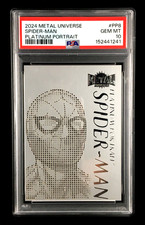 PSA 10 Spider-Man 2024 UD Skybox Metal Universe Avengers PLATINUM PORTRAITS PP-8 picture