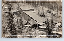 RPPC Real Photo Postcard Red River New Mexico Caribel Gold Mine Town View RARE picture