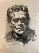 Basil Gogos Original Art Famous Monsters FRANKENSTEIN Boris Karloff Universal picture