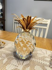 retired swarovski Large Pineapple, Mint Condition, Smaller Sets Also for Sale picture