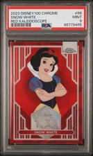 *Pop 2 RED Refractor /5* Snow White 2023 Topps Chrome Disney 100 Mint PSA 9 picture