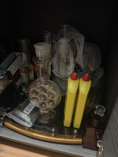 Swiss Super-Bong and USA-Made Antique Tray picture