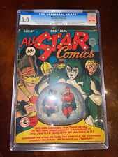 All Star Comics #8 CGC 3.0 DC 1941 1st Wonder Women Grail Unrestored cm picture