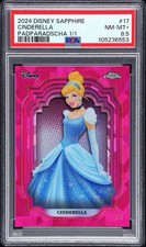 2024 Topps Chrome Disney Sapphire Cinderella Padparadscha 1/1 picture