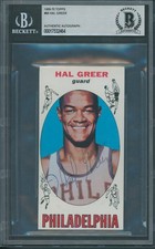 1969/70 Topps #64 Hal Greer Beckett Authentic Autograph Signed *2464 picture