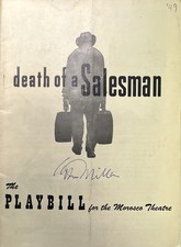 Arthur Miller - Signed Autograph - Death of a Salesman (1949) Broadway Playbill picture