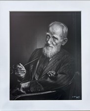Yousuf Karsh George Bernard Shaw Silver Print From 1950 16x20 Signed By Karsh picture