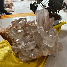 170LB TOP Natural Clear Quartz Cluster Quartz Crystal Point vug Specimen Healing picture