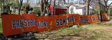 Largest Sommers REXALL Drug Store Porcelain Sign 16 Panels, 46” tall, 60 ft long picture