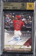 2018 TOPPS NOW AUTOS #692A SHOHEI OHTANI ROOKIE RC BGS 10 DNA AUTO 10 picture