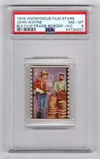 PSA 8 JOHN WAYNE in FORT APACHE 1948 Anonymous Card Saloon HIGHEST GRADED 1/1 picture