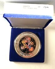 Palms $200 .999 Fine Silver Strike Token Troy pound NEW YEARS 2006  Painted RARE picture