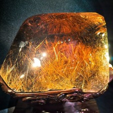 46LB Rare TOP Natural Rutilated quartz crystal mineral Specimen Healing decor picture