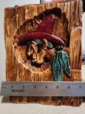 RARE VINTAGE Andy Anderson Cowboy Chalkware Sculpture 3D wall art. picture
