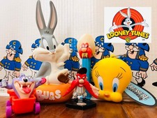 Looney Tunes 5-Piece Set Bugs Bunny Tweety Yosemite Sam Dizzy Devil Toys picture