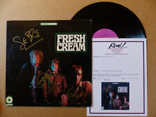 CREAM Eric Clapton, Jack Bruce & Ginger Baker signed Autograph CREAM FRESH Vinyl picture