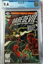Daredevil #168 CGC 9.4 WHITE Pages(1981) Frank Miller 1st Elektra 1st MILLER STO picture