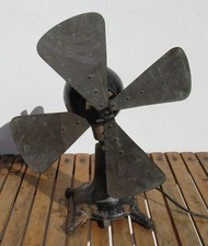 OLD ECK HURRICANE 110 Volt DC BALL MOTOR FAN FOR RESTORE MISSING CAGE NOT TESTED picture