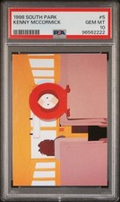 1998 South Park #5 Kenny McCormick PSA 10 GEM MINT POP 9 Rookie Card RC picture