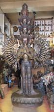 Antique Master Quality Handmade Copper Tibetan 100 Arms Avalokitesva Rupa, Nepal picture