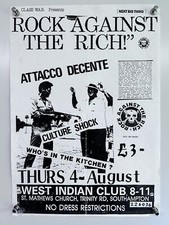 Punk Counter Culture Rock Against the Rich Original Southampton Circa 1980s picture