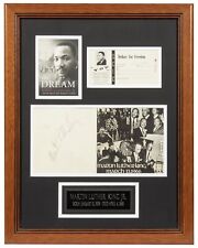 Martin Luther King Signed Program in Framed Display (PSA/DNA LOA) picture