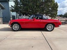 Red 1972 MGB, Datsun 5 speed transmission, 15 inch VTO wheels and more picture