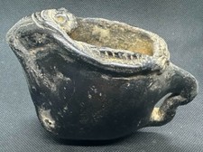 Ancient Ptolemic Egypt Pottery Vessel w Frog, c. 3rd Century BC picture