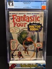 Fantastic Four #5 CGC 9.4 1st App Dr. Doom Marvel 1961 CVA Highest Grade picture