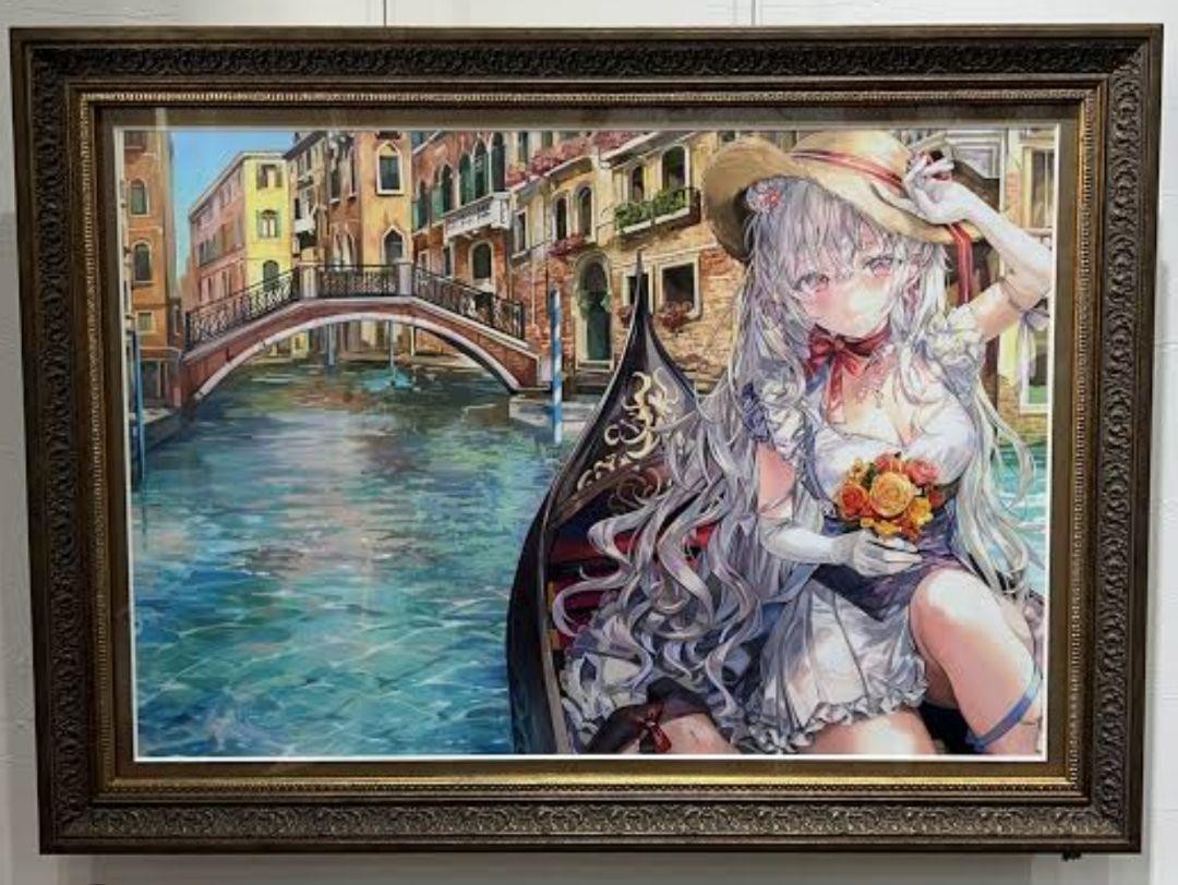 Original illustration B with Momoko-sensei signed certificate collection g86