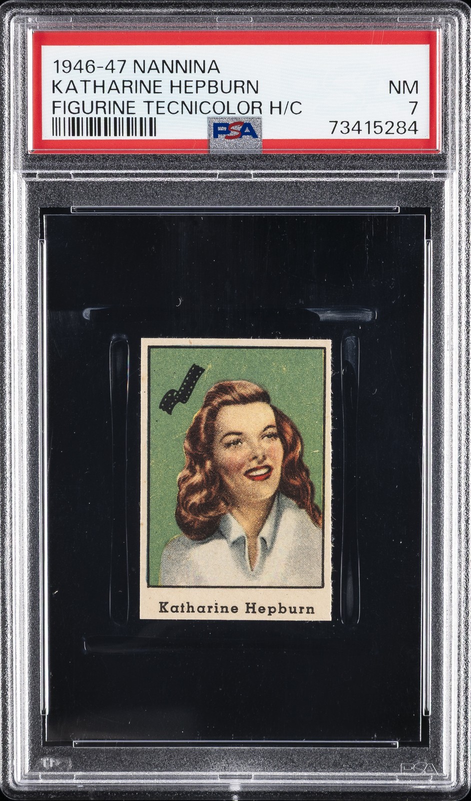 1946 NANNINA FIGURINE TECNICOLOR HAND-CUT KATHARINE HEPBURN PSA 7 1946 NANNINA FIGURINE TECNICOLOR HAND-CUT KATHARINE HEPBURN PSA 7