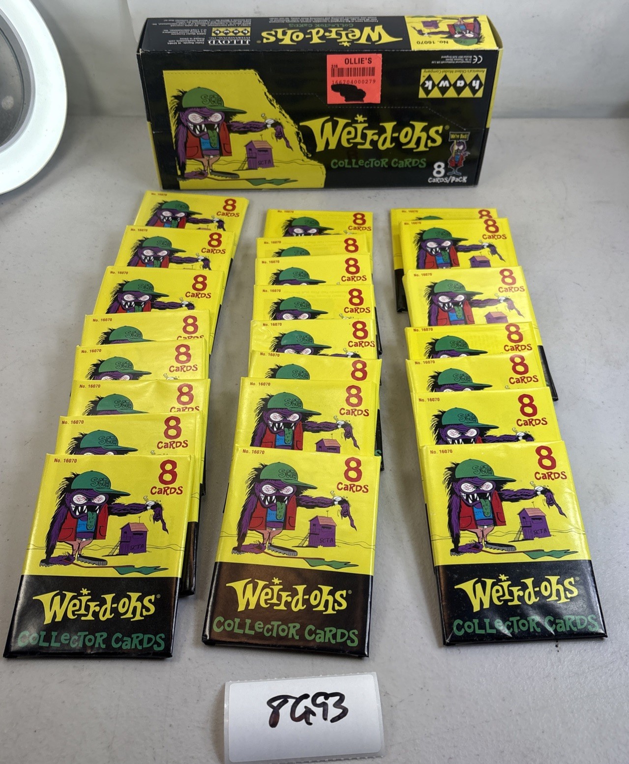 NEW 2007 Weird-Ohs Collector Cards Box 24 Packs 16070 Rat Fink Hawk 8G93