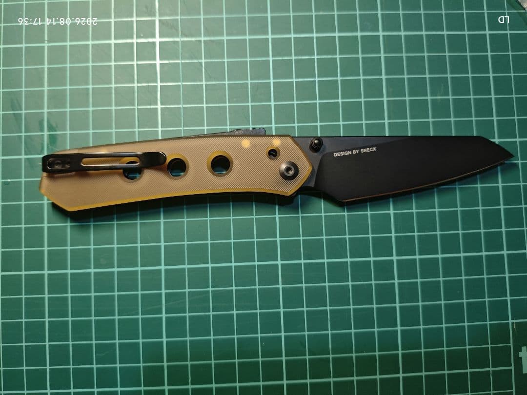 CIVIVI Vision FG Folding Knife C22036-6 Nitro-V Reverse Tanto Plain Edge