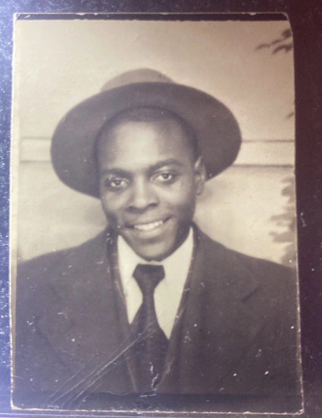 Rare Studio Photo Portrait Of Street Musician Robert Johnson Blues Guitarist