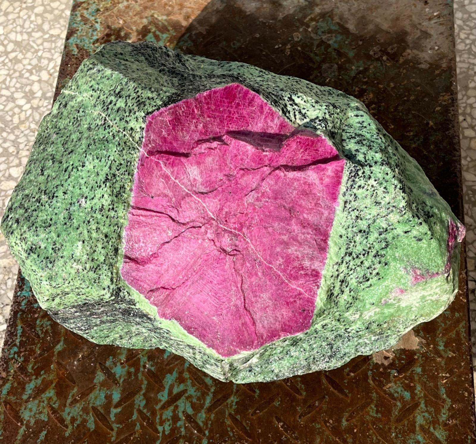 74.73lb Large Natural Ruby Zoisite Museum Collection Gemstone Raw Stone Specimen