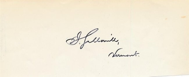 Justin Smith Morrill- (Founders of the Rep Party) Clipped Signature Justin Smith Morrill- (Founders of the Rep Party) Clipped Signature