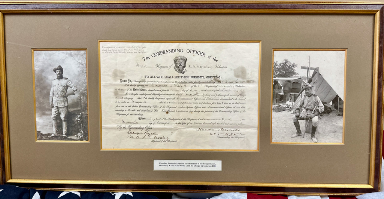 Theodore Roosevelt Appoints a Commander of the Rough Riders, Woodbury Kane