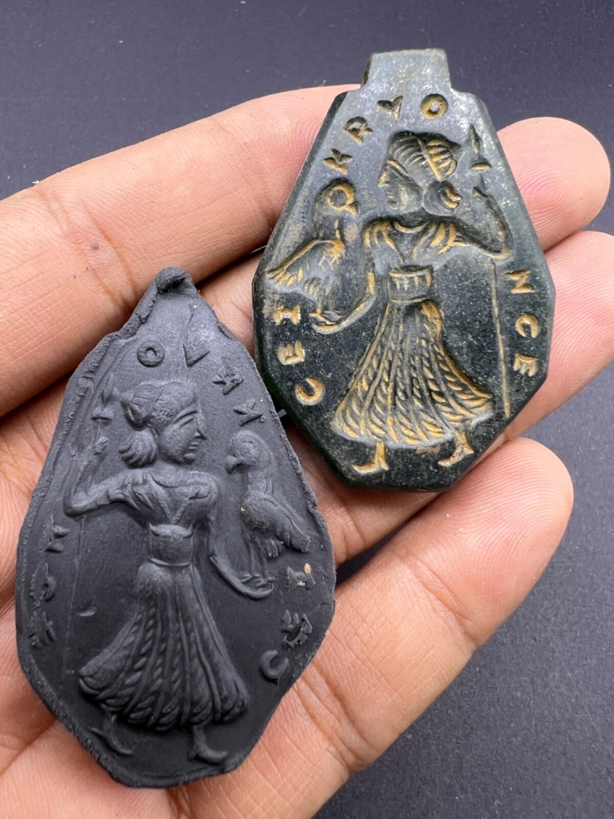 A Very Beautiful Natural Nephrite Jade Stone Roman Greek Historical Story Scene