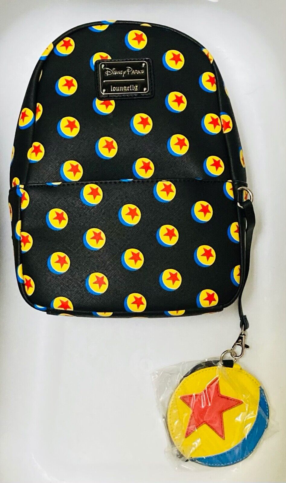 BNWT Disney Parks Loungefly Pixar Ball Mini Backpack